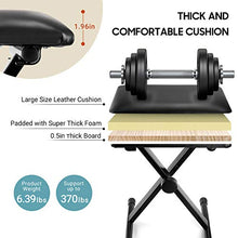 Load image into Gallery viewer, CAHAYA Keyboard Bench X-Style Height Adjustable 16.3-19.6in Padded Cushion Piano Stool Bench Keyboard Chair for Keyboards Piano CY0257