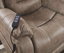 Load image into Gallery viewer, Signature Design by Ashley Barling Power Recliner Adjustable Headrest Mushroom
