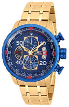 Load image into Gallery viewer, Invicta Men's 19173 Aviator Analog Display Japanese Quartz Gold Watch