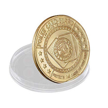 Load image into Gallery viewer, SW AINYROSE Poker Card-Guard Coin Collectibles Table Games Poker - Good Luck w/Plastic Case, Las Vegas Good Luck Horseshoe/Shamrock Poker Coin Chip Card Guard Protector