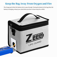 Load image into Gallery viewer, Zeee Lipo Safe Bag Fireproof Explosionproof Bag Large Capacity Lipo Battery Storage Guard Safe Pouch for Charge & Storage(8.46 x 6.5 x 5.71 in )