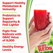 Load image into Gallery viewer, Ruby Reds | Delicious Reds Powder Fruit & Vegetable Supplement with Potent Vitamins, Minerals, Enzymes, Herbs, Nutrients and Probiotics for Overall Health 11 oz. (30 Servings)