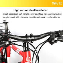 Load image into Gallery viewer, GYZLZZB Ten Knife Wheels Adult 26 Inch 21-Speed Bicycle Full Suspension Gears Dual Disc Brakes Mountain Bicycle, High-Carbon Steel Outdoors Mountain Bike with Shelves and Fenders(Red)