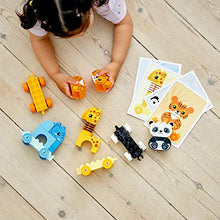 Load image into Gallery viewer, LEGO DUPLO My First Animal Train 10955 Pull-Along Toddlers’ Animal Toy with an Elephant, Tiger, Giraffe and Panda, New 2021 (15 Pieces)