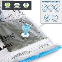 Load image into Gallery viewer, MagicBag Smart Design Instant Space Saver Storage - Flat Extra Large - Airtight Double Zipper - Vacuum Seal - Clothing, Pillows - Home Organization - (1 Bag)