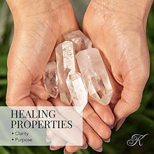 Load image into Gallery viewer, KALIFANO Quartz Points Bundle (500+ Carats) - Bulk High Energy Raw Lemurian Reiki Cuarzo Crystal Used for Clarity and Purpose - Information Card Included (Family Owned & Operated)