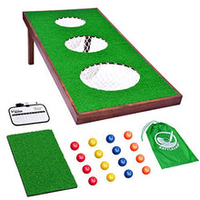 Load image into Gallery viewer, GoSports BattleChip PRO Golf Cornhole Game - Includes 4' x 2' Chipping Target, 16 Foam Balls, Hitting Mat, and Scorecard