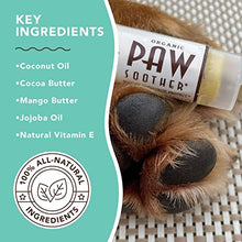 Load image into Gallery viewer, Natural Dog Company Paw Soother Trial Stick (0.15oz) | Natural, Organic, Healing Paw Pad Balm for Pets | Dog Skin Soother for Dry, Cracked, and Rough Paws | Vet-Approved Convenient Moisturizing Stick