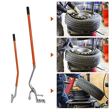 Load image into Gallery viewer, HONYTA Tire Changer (3nd Edition Upgraded), 17.5" to 24" Tire Mount Demount Tool, Adapted to Aluminum and Steel Rims,Manual Tubeless Truck, Extra Bead Breaker Tire Changing Tool(Orange)