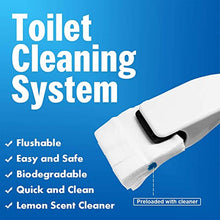 Load image into Gallery viewer, Effacera Disposable Toilet Bowl Cleaning Paper Bulk, Toilet Wand Fresh Refills for Bathroom Scrubber Cleaning Supplies - 36 Refills