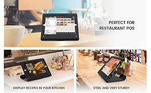 Load image into Gallery viewer, Beelta Tablet Kiosk POS Stand for 10.2 inch iPad 7 8 9 Generation, 360 Swivel Base, Anti Theft iPad Retail Stand, Metal, Black, BSC102BT