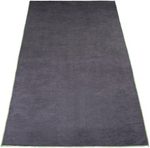 Load image into Gallery viewer, AmazonBasics Hot Yoga Mat Towel - 72 x 24 Inches, Grey And Green