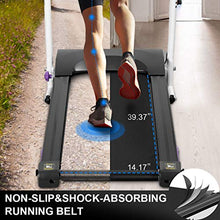 Load image into Gallery viewer, Goyouth Folding Treadmill for Home Electric Motorized Workout Foldable Running Machine Portable Compact Treadmills Jogging Machine for Running and Walking Exercise Fitness, Free Installation