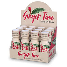 Load image into Gallery viewer, Ginger Time Ginger Shots - Ginger with Citrus & Honey | Non-GMO | No Preservatives or Artificial Flavors/Colors/Sweeteners | B Vitamins | No Need for Refrigeration (12 Pack)