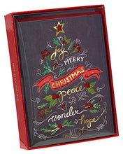 Load image into Gallery viewer, Papyrus Christmas Cards Boxed, Chalkboard Holiday Tree (14-Count)