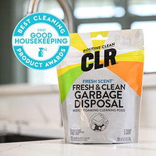 Load image into Gallery viewer, CLR Fresh & Clean Garbage Disposal, Fresh Scent Weekly Foaming Cleaning Pods, 5 Pods Total (Packaging May Vary)
