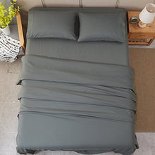 Load image into Gallery viewer, SONORO KATE Bed Sheet Set Super Soft Microfiber 1800 Thread Count Luxury Egyptian Sheets Fit 18 - 24 Inch Deep Pocket Mattress Wrinkle and Hypoallergenic-4 Piece (Dark Grey, Queen)