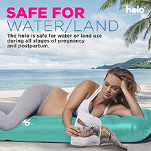 Load image into Gallery viewer, HOLO The Original Inflatable Pregnancy Pillow, Pregnancy Bed + Maternity Raft Float with a Hole to Lie on Your Stomach During Pregnancy, Safe for Land + Water, Mint