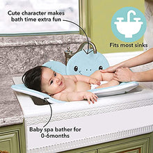 Load image into Gallery viewer, DR.TALBOT'S Nuby Turtle Baby Bath Cushion for Bathtub or Sink, Soft and Easy to Dry Fabric, 0-6 Months, Turquoise