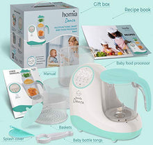 Load image into Gallery viewer, Baby Food Maker Chopper Grinder - Mills and Steamer 8 in 1 Processor for Toddlers - Steam, Blend, Chop, Disinfect, Clean, 20 Oz Tritan Stirring Cup, Touch Control Panel, Auto Shut-Off, 110V Only