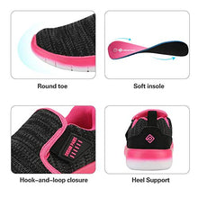 Load image into Gallery viewer, DREAM PAIRS Boys Athletic Sports Sneakers Slip on Tennis Running Shoes All Black Size 6 Big Kid Luca