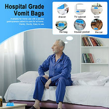 Load image into Gallery viewer, Valchoose Upgraded 60 Pack Vomit Bags Disposable Quadrate, 1000ML Emesis Bags Disposable Hospital Grade, Handy, Easy to Use Throw up Bags for Kids, Pregnant, Car & Morning Sickness