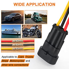 Load image into Gallery viewer, NAOEVO 3 Pin Connector Waterproof, Automotive Electrical Connectors 16 AWG Automotive Wire Male and Female Way for Car Truck Boat and Other Wire Connection, 6 Kits