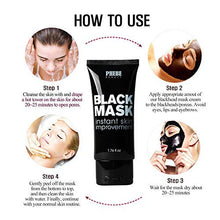 Load image into Gallery viewer, Phebe Black Mask Blackhead Remover Purifying Peel Off Mask Activated Charcoal Mask Deep Cleansing Acne removal Nose Face Pore Cleaner 1 Tube(1.76 fl oz)