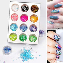 Load image into Gallery viewer, 5 Box 11440pcs Nails Rhinestones and 36 Pots Foils Flakes, Teenitor Professional Nail Decoration with Gems for Nails Stud Foil for Nails Art