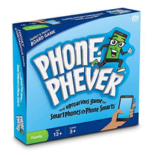 Load image into Gallery viewer, Phone Phever Board Game - Best New Fun Fast-Paced Family-Friendly Party Board Game - It's a Phonetastic Race to Answer Fascinating Trivia Questions & Complete Hilarious Challenges!