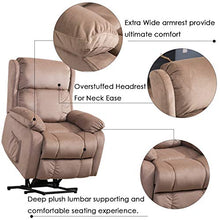 Load image into Gallery viewer, Harper&Bright Designs Power Lift Chair Soft Fabric Recliner Living Room Sofa Chair