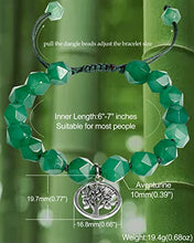 Load image into Gallery viewer, XHUUU Green Aventurine with Tree of Life Bracelet for Women Protection Energy Crystals and Healing Stones Anxiety Relief Beaded Bracelets