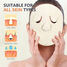 Load image into Gallery viewer, Reusable Face Towel Mask, Anti Aging Facial Steamer Towel Moisturizing Rejuvenation Beauty Skin Care Mask, Christmas Stocking Stuffers Gift for Women Mom Wife Sister Teen Girl Friend