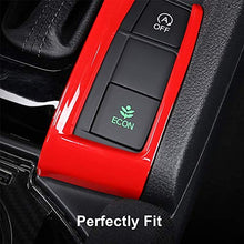Load image into Gallery viewer, Gear Box Trims for Honda Civic 10th Gen CVT Automatic Transmission Shift Boots Decoration Stickers for Civic 2021 2020 2019 2018 2017 2016- Red