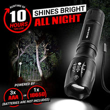 Load image into Gallery viewer, GearLight LED Flashlight Pack -2 Bright, Zoomable Tactical Flashlights with High Lumens and 5 Modes for Emergency and Outdoor Use -Camping Accessories -S1000
