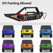 Load image into Gallery viewer, OEDRO Rear Bumper Compatible with 2018-2022 Jeep Wrangler JL & Unlimited JLU (2/4 Doors), Rock Crawler Full Width Bumper with Hitch Receiver & 2 x D-Rings