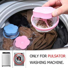 Load image into Gallery viewer, NEIJIANG Plum Washing Machine Hair Filter Cleaning Mesh Bag,Floating Pet Hair Lint Mesh Remover,Washing Machine Lint Catcher,Reusable Floating Laundry Lint Mesh Bag 4 Pieces(Blue,Pink)