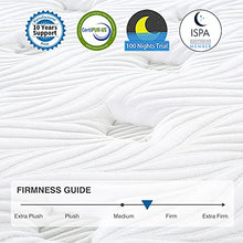 Load image into Gallery viewer, Queen Mattress, Avenco Hybrid Mattress Queen Size, 12 Inch Queen Mattress in a Box, Innerspring and Memory Foam Mattress, Medium Firm, Supportive, Pressure Relief, CertiPUR-US, 10 Years Support