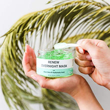 Load image into Gallery viewer, Renew Overnight Sleeping Facial Mask by Doppeltree with Aloe Vera & Hyaluronic Acid - Hydrating Face Mask for Night Time Skin Repair - Formulated in San Francisco