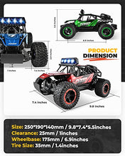 Load image into Gallery viewer, BEZGAR TB141 RC Cars-1:14 Scale Remote Control Car, 2WD High Speed 20 Km/h All Terrains Electric Toy Off Road RC Car Vehicle Truck Crawler with Two Rechargeable Batteries for Boys Kids and Adults