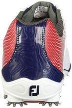 Load image into Gallery viewer, FootJoy Men's D.N.A. Helix-Previous Season Style Golf Shoes White 12 W Red/Blue, US