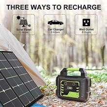 Load image into Gallery viewer, A-MIND Portable Power Station 300w 80000mAh Solar Camping Generators 296Wh Lithium Battery Power Supply Pure Sine Wave 110v/300w(Peak 600w) AC Outlet QC 3.0 for Outdoors Camping Travel Emergency