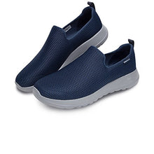 Load image into Gallery viewer, Skechers mens Go Walk Max-athletic Air Mesh Slip on Walking Shoe Sneaker, Navy/Gray, 10 X-Wide US