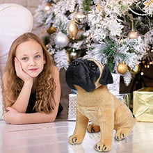 Load image into Gallery viewer, AMERLL Realistic Dog Stuffed Animals Plush Durable Stuffed Animal Dog Realistic Plush Toy Christmas New Year Gifts for Toddler Girls Kids, 9inches