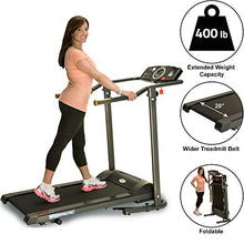 Load image into Gallery viewer, Exerpeutic TF1000 Ultra High Capacity Walk to Fitness Electric Treadmill, 400 lbs