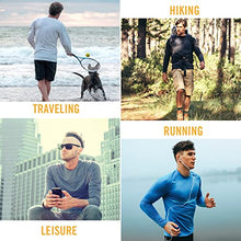 Load image into Gallery viewer, BALEAF Men's Long Sleeve Shirts Lightweight UPF 50+ Sun Protection SPF T-Shirts Fishing Hiking Running Emerald Size M