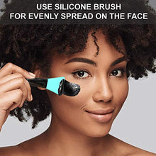 Load image into Gallery viewer, Wel Blackhead Remover Mask - Black Face Mask - Charcoal Face Mask - Peel off Mask - Bamboo Activated Facial Mud Mask - Silicone Face Brush - Deep Pore Cleansing Mask for Skin Care, New Formula 2020