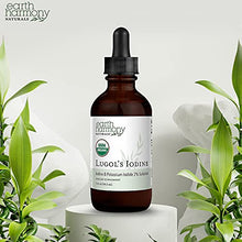 Load image into Gallery viewer, Organic Lugol's Iodine, Iodine and Potassium Iodide 2% Solution 3000 mcg - Liquid Supplement Drops for Thyroid Support for Women & Men, Metabolism Health, Detox Boost - Non-GMO, 395 Servings (2 Oz)