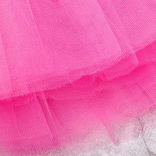 Load image into Gallery viewer, Simplicity Womens Elastic 3 Layered Tulle Tutu Skirt Ruffle Pettiskirt, Hot Pink
