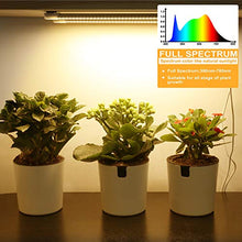 Load image into Gallery viewer, Mosthink LED Plant Grow Light Strips Full Spectrum for Indoor Plants with Auto ON / Off Timer, 48 LEDs / 4 Dimmable Levels, Sunlike Grow Lamp for Hydroponics Succulent, 2 Pack